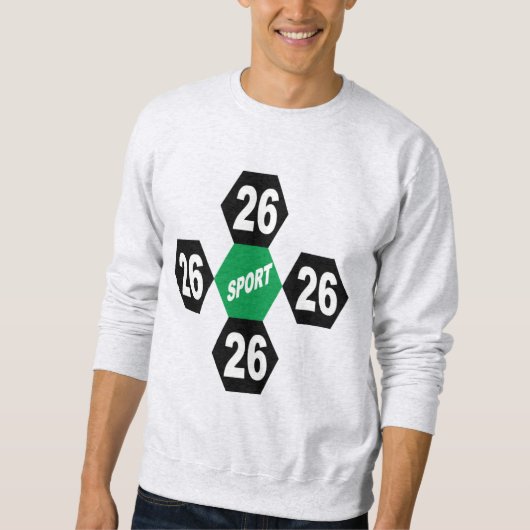 Herren Sweatshirt asche DESIGN SPORT 26 (Vorderseite)