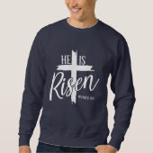 Herren Sweatshirt Er Ist Auferstanden (Vorderseite)