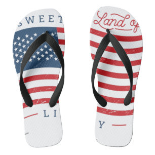 Herren Sweet Land of Liberty Flip Flops Badesandalen