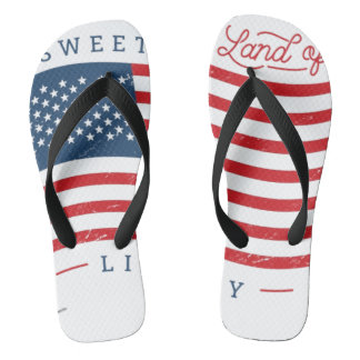 Herren Sweet Land of Liberty Flip Flops Badesandalen
