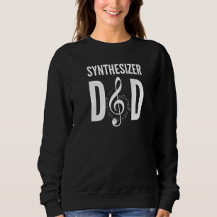 Herren Synthesizer Dad Musik Violinschlüssel Musik Sweatshirt