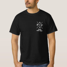 Herren-T-Shirt für Papa mit Kindernamen, Geburt
