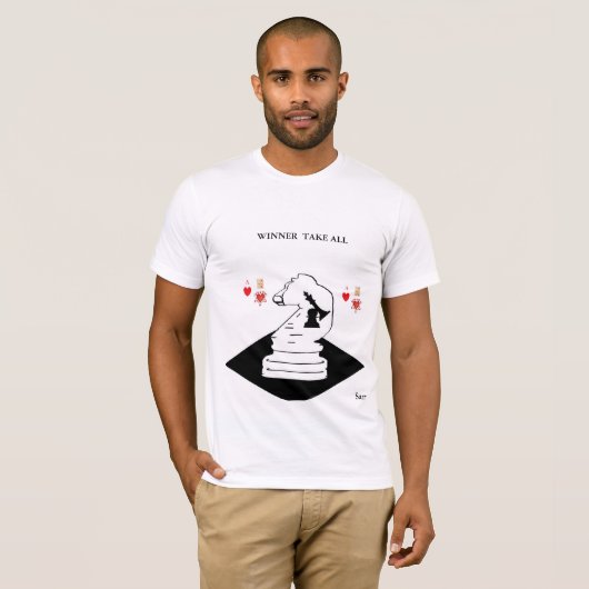 Herren T-Shirt / Gewinner nehmen alles (Vorne ganz)