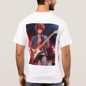 Herren-T - Shirt-Gitarre T-Shirt (Rückseite)