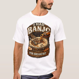 Herren T-Shirt "Ich hatte Banjo zum Frühstück"