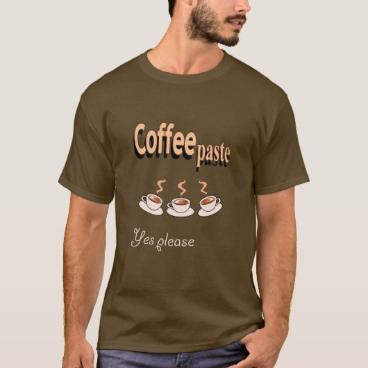 Herren-T - Shirt-Kaffeepause Sonnenkaffee Pun T-Shirt (Vorderseite)