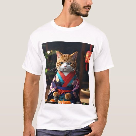 Herren-T - Shirt-Kat T-Shirt (Vorderseite)