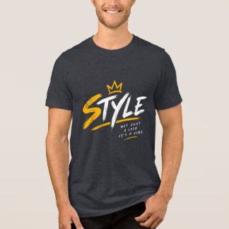 Herren-T-Shirt mit Kronen-Grafik-Typografie in Sch Tri-Blend Shirt