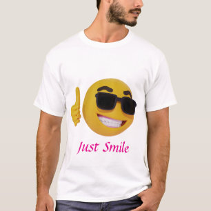 Herren-T - Shirt mit Lächeln Emoji