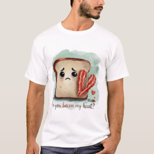 Herren-T-Shirt mit traurigem Brot T-Shirt