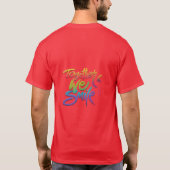 Herren T-Shirt rote Farbe (Rückseite)
