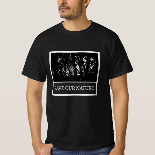 Herren T-Shirt "Save Our Nature" (Vorderseite)