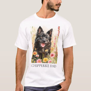 Herren T-Shirt – Schipperke Dad Shirt für Hunde Li