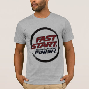Herren-T-Shirt 'Schneller Start, Starker Finish' f T-Shirt