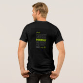 Herren T-Shirt Tri-Blend Shirt (Rückseite voll)