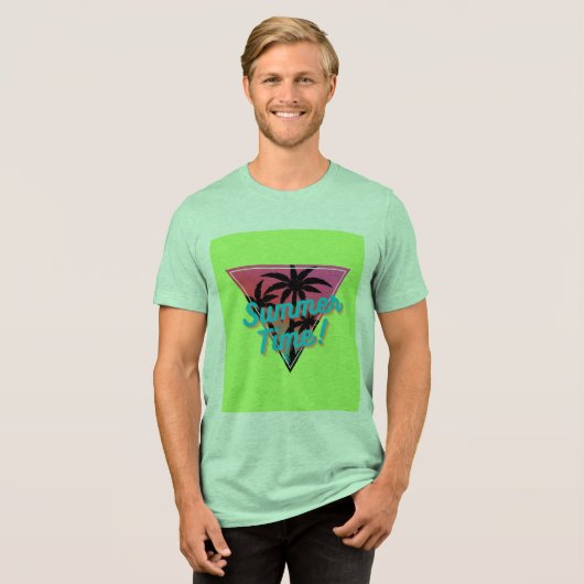 Herren T-Shirt Tri-Blend Shirt (Vorderseite voll)