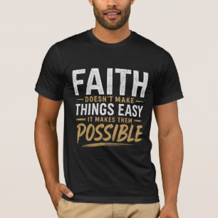 Herren T-Shirt Vorlage Habe Vertrauen in Gott