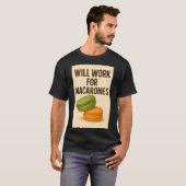 Herren T-Shirt wird für Macarones funktionieren (Vorne ganz)