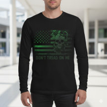 Herren Tactical Gadsden Schädel Langarm T-Shirt