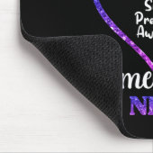 Herren Teal Lila Neffe Erinnerung Prävention Mousepad (Ecke)