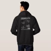 Herren-Team-Wireframe-Sweatshirt Hoodie (Schwarz voll)