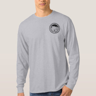 Herren-Tee-Shirt lange Ärmel mit Logo auf der Vord T-Shirt