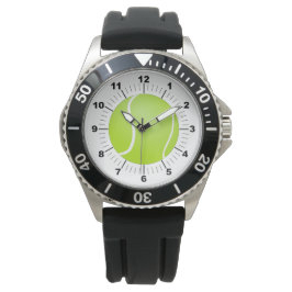 Herren-Tennis-Ball Kronenkralle Schwarzkautschukla Armbanduhr