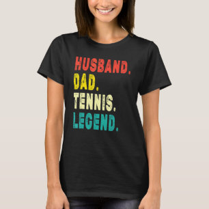 Herren Tennisspieler Ehemann Vater Tennislegende V T-Shirt