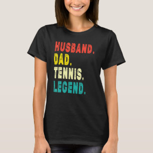 Herren Tennisspieler Ehemann Vater Tennislegende V T-Shirt