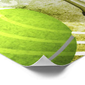 Herren-Tennisspieler "Match Point" Poster (Ecke)