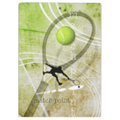 Herren-Tennisspielplatz II Klemmbrett (Rückseite)