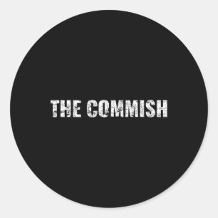 Herren The Commish Shirt - Fantasy Football Kommis Runder Aufkleber