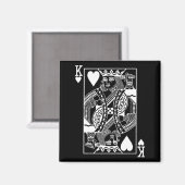 Herren The Original King Of Hearts Clic Magnet (Vorderseite/Rückseite)