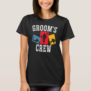 Herren Trauzeugen Crew Bräutigam Junggesellenabsch T-Shirt