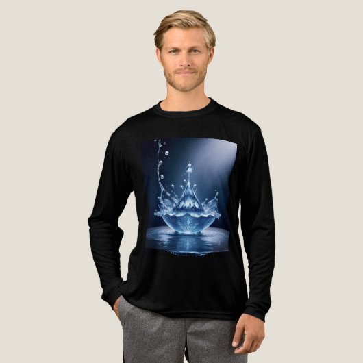 Herren Tri-Blend Basic T-Shirt Shirt (Volle Vorderseite)