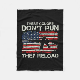 Herren USA-Flaggenfarben verlaufen nicht - Nachlad Fleecedecke