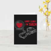 Herren Valentinstag - Ball und Kette  Karte (Gelbe Blume)