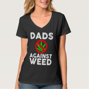 Herren Väter gegen Unkraut Gartenarbeit Rasenmähen T-Shirt