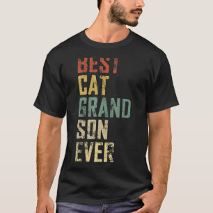 Herren Vater Tag Bester Katze Enkel Aller Zeiten V T-Shirt
