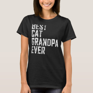 Herren Vater Tag Bester Katze Opa Ever Vintage T-Shirt