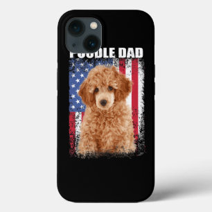 Herren Vintage Amerikanische Flagge Pudel Vater Hu Case-Mate iPhone Hülle