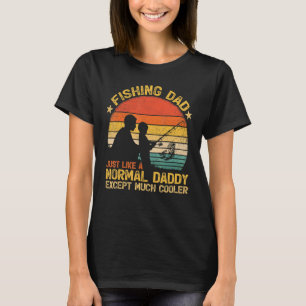 Herren Vintage-Angeln Vater Genau wie ein normaler T-Shirt