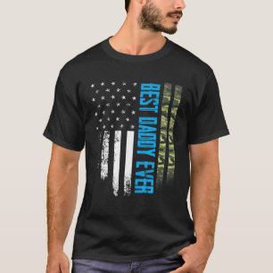Herren Vintage Best Daddy Ever Camo Amerikanische T-Shirt