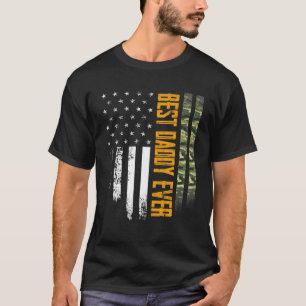 Herren Vintage Best Daddy Ever Camo Amerikanische T-Shirt
