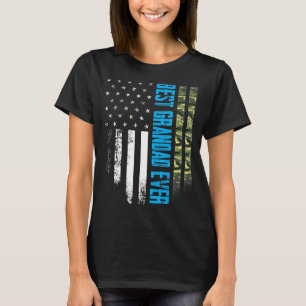 Herren Vintage Best Grandad Ever Camo Amerikanisch T-Shirt
