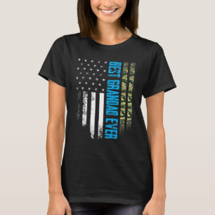 Herren Vintage Best Grandad Ever Camo Amerikanisch T-Shirt