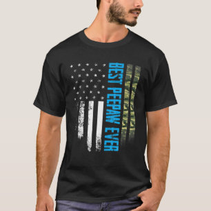 Herren Vintage Best Peepaw Ever Camo Amerikanische T-Shirt