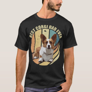 Herren Vintage Bester Corgi-Vater Aller Zeiten Wel T-Shirt
