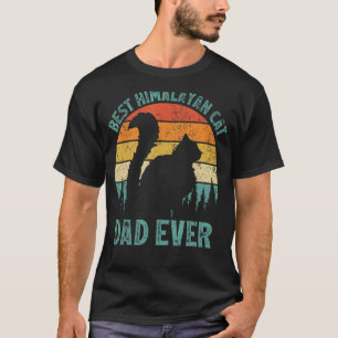 Herren Vintage Bester Himalaya-Katzen-Vater Aller T-Shirt