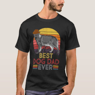 Herren Vintage Bester Hund Papa Ever Retro Stirnba T-Shirt